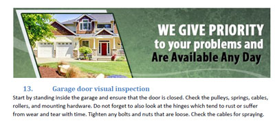 Tips - Garage Door Repair Tiburon